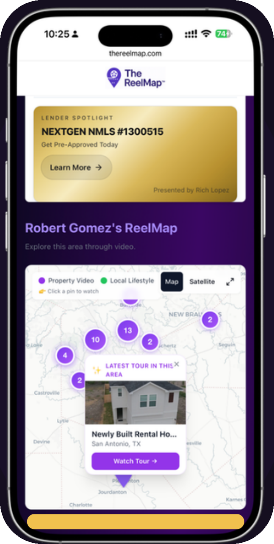 ReelMap map and company profile view